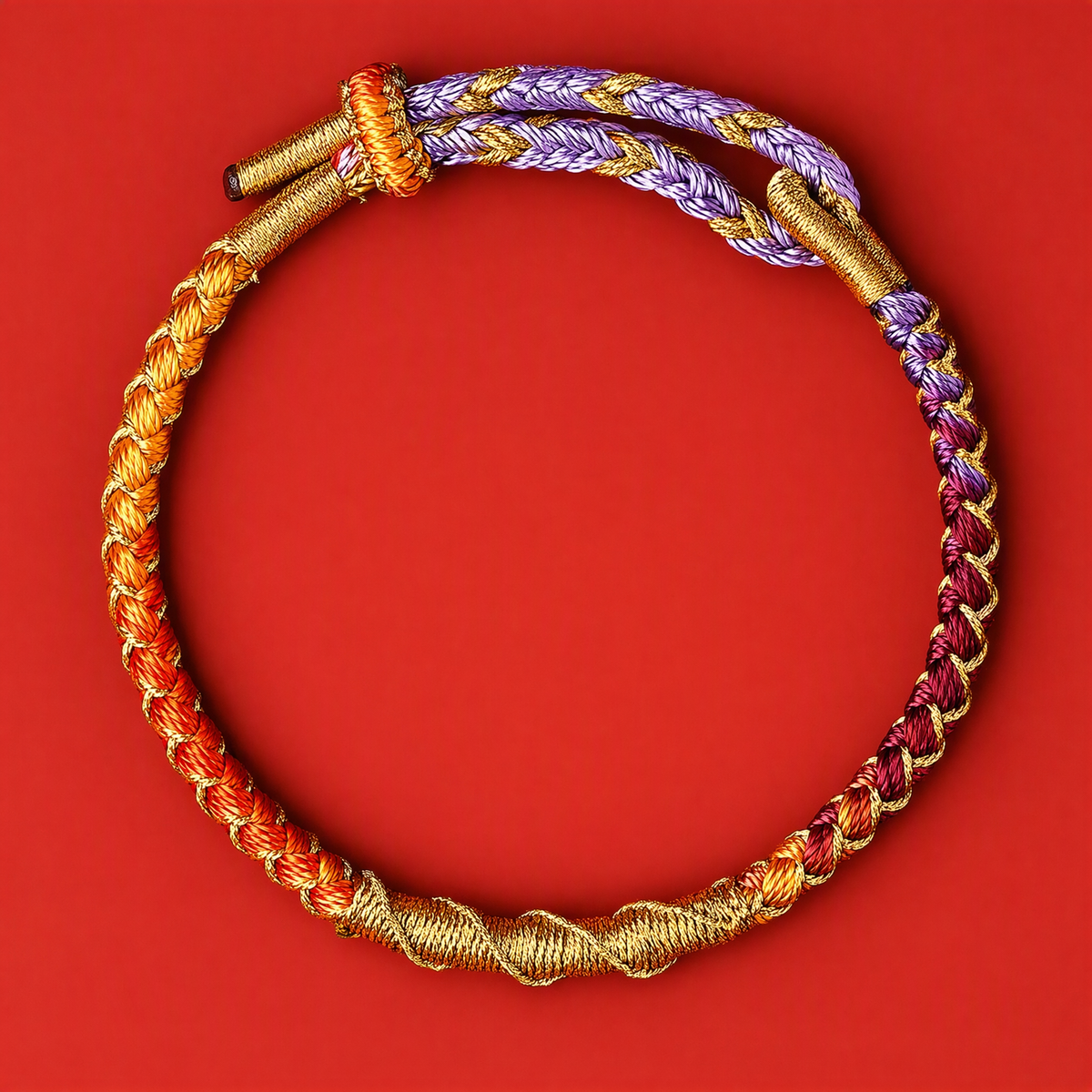 Adjustable Woven Wish Bracelet – Handmade Good Luck Gift