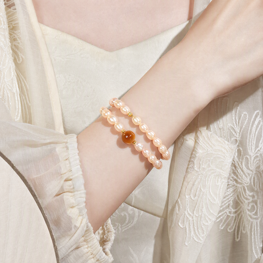 Freshwater Pearl & Golden Tiger’s Eye Multi-Wrap Bracelet