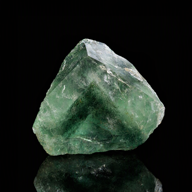 Handmade green phantom quartz bead bracelet