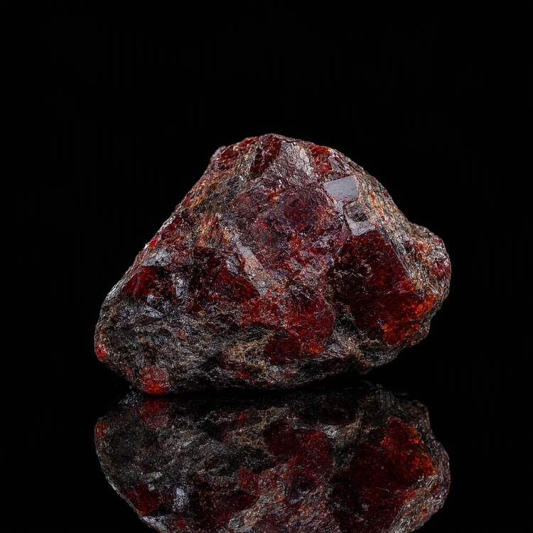 Handmade garnet bead bracelet