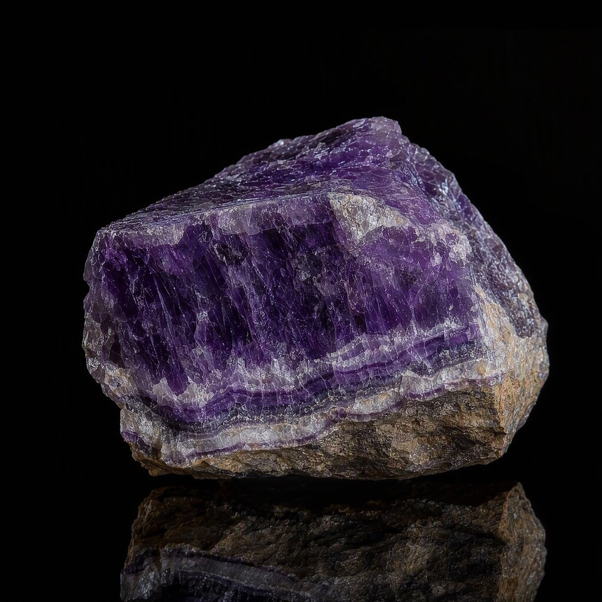 Handmade amethyst bead bracelet