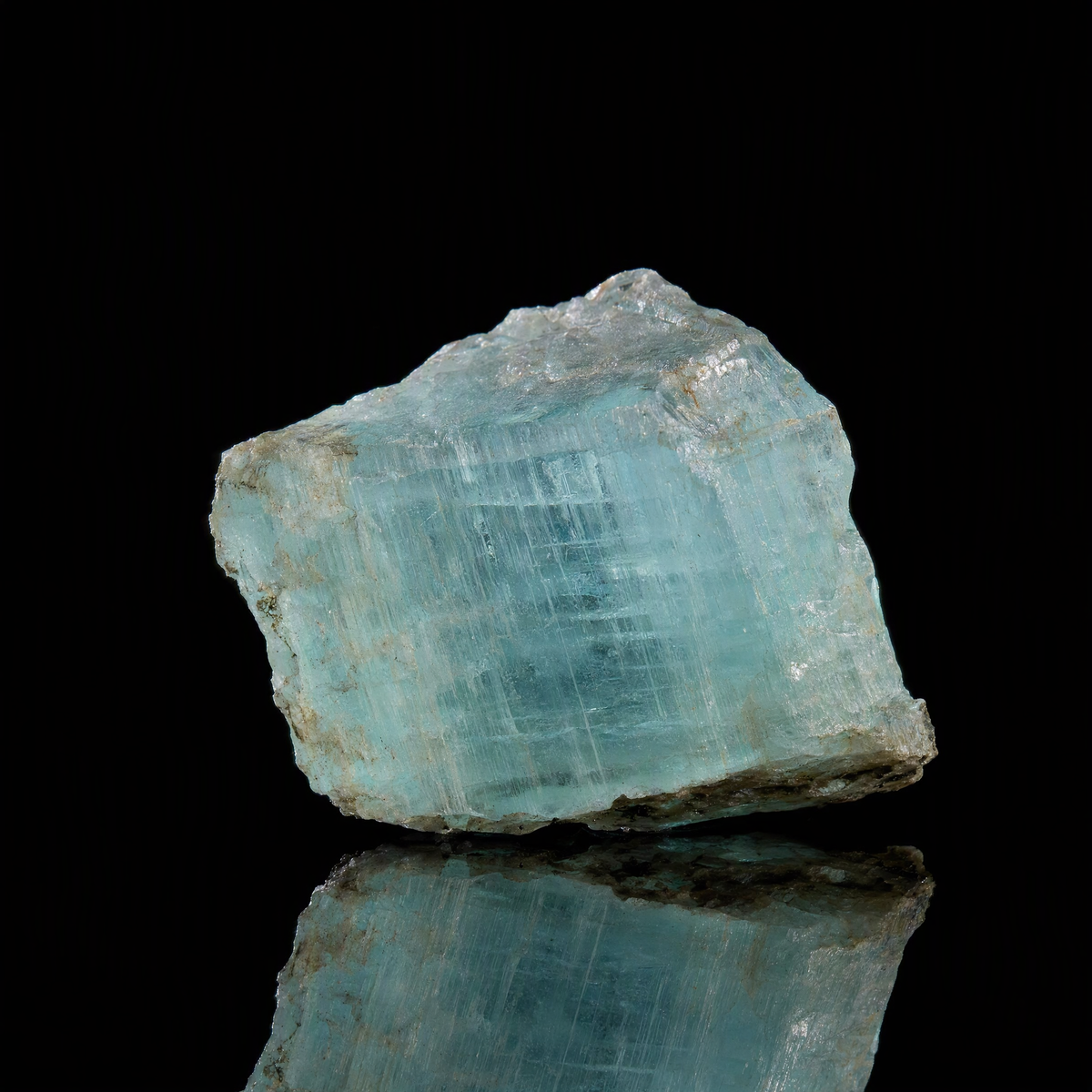Handmade aquamarine bead bracelet
