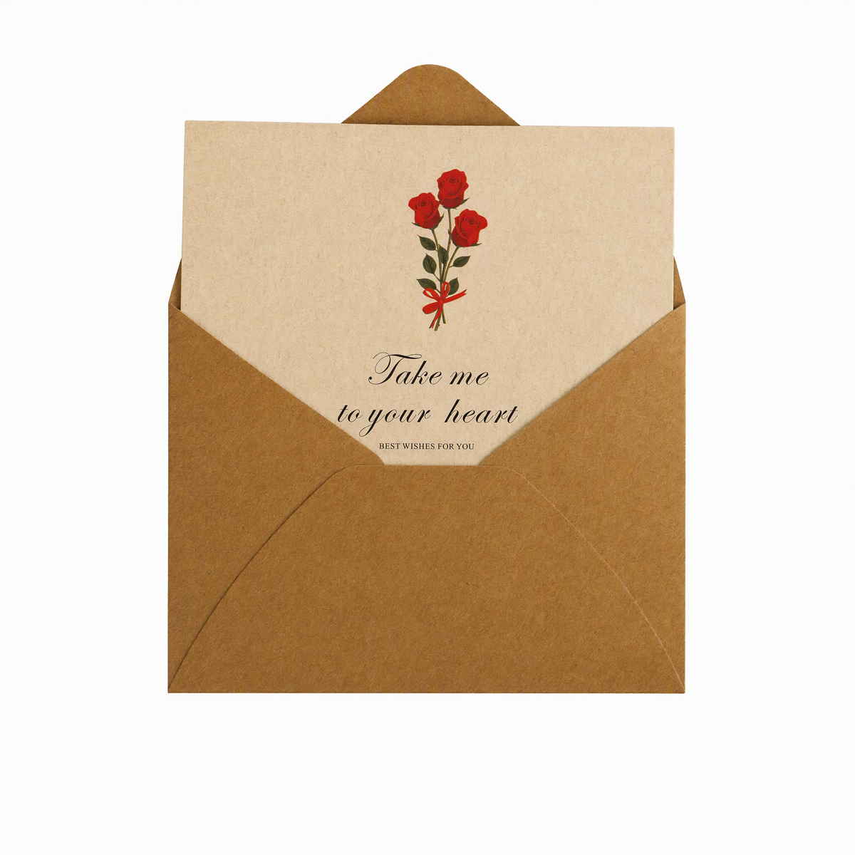 Vintage Greeting Cards with Kraft Envelopes & Gold Foil Seals – 6 Designs
