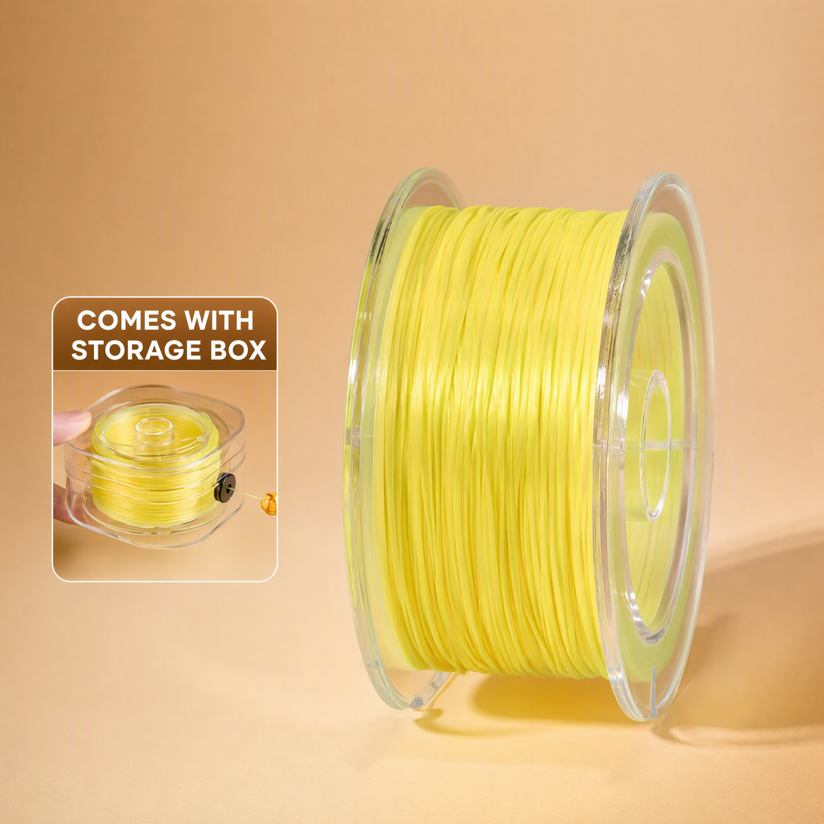 0.6mm Elastic Beading Cord for DIY Bracelets with Storage Box