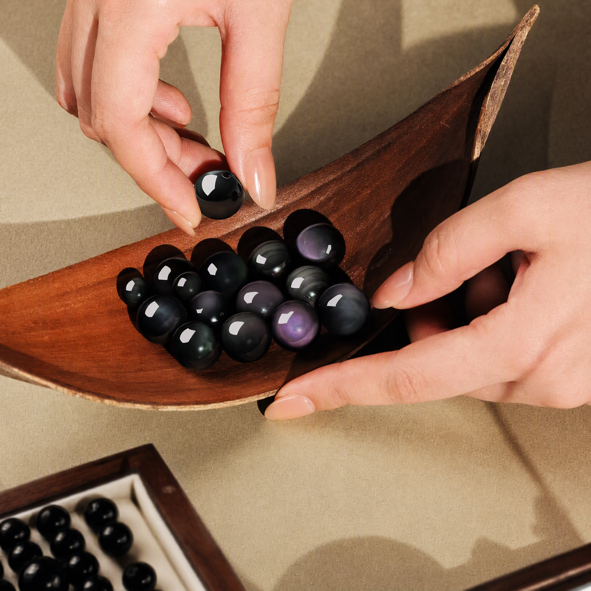 Rainbow Sheen Obsidian & Aquamarine Pixiu Bracelet – Unisex