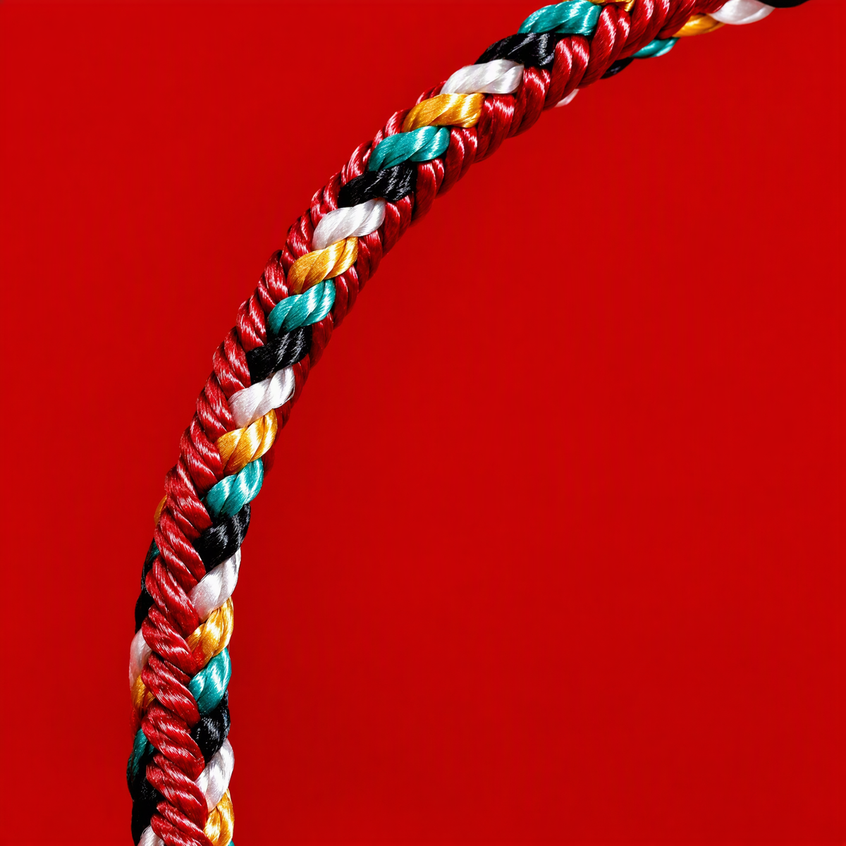 Five Elements Woven Red String Bracelet – Adjustable Chinese-Inspired Good Luck Bracelet