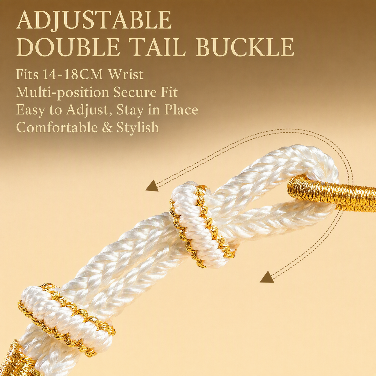 Adjustable DIY Woven Bracelet Base – Minimalist Bead-Compatible Lucky String Bracelet