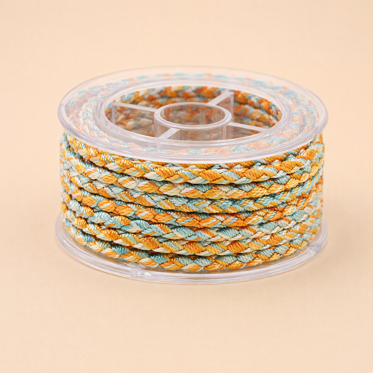 4mm Dragon Scale Nylon Jewelry Cord – 12-Ply Multicolor Thread for DIY