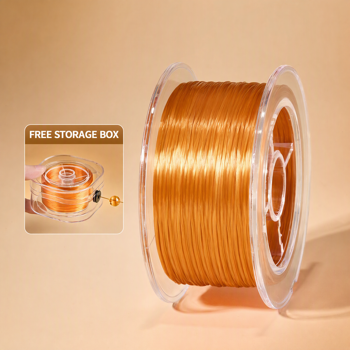0.6mm Elastic Beading Cord for DIY Bracelets with Storage Box
