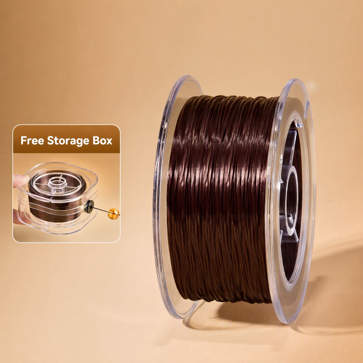 0.6mm Elastic Beading Cord for DIY Bracelets with Storage Box