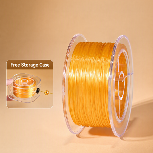 0.6mm Elastic Beading Cord for DIY Bracelets with Storage Box