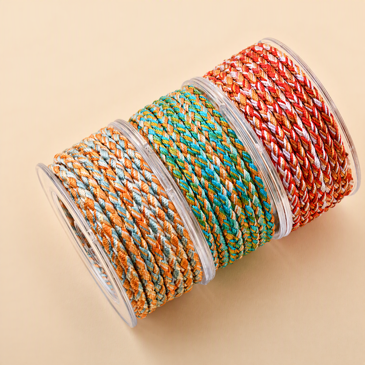 4mm Dragon Scale Nylon Jewelry Cord – 12-Ply Multicolor Thread for DIY