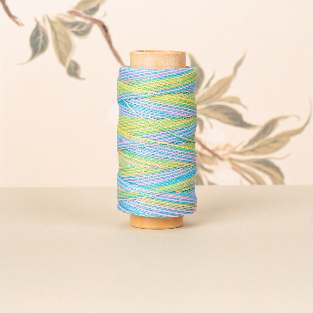 100m 6-Ply Waxed Cord for Bracelet Making – 0.5mm Starry Multicolor Thread