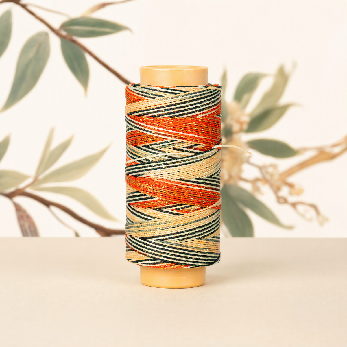 100m 6-Ply Waxed Cord for Bracelet Making – 0.5mm Starry Multicolor Thread