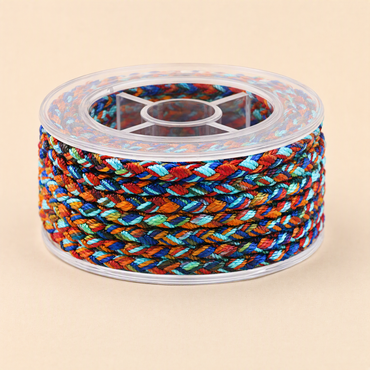 4mm Dragon Scale Nylon Jewelry Cord – 12-Ply Multicolor Thread for DIY