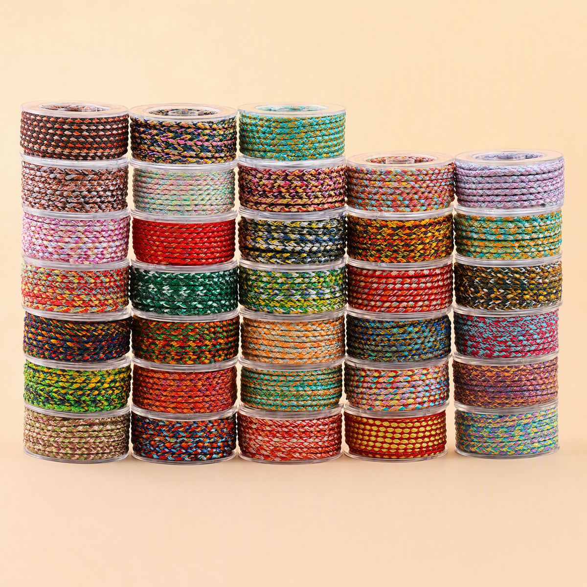 4mm Dragon Scale Nylon Jewelry Cord – 12-Ply Multicolor Thread for DIY