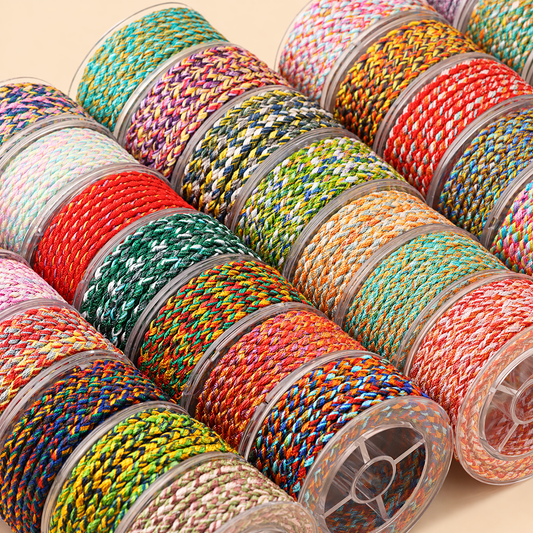 4mm Dragon Scale Nylon Jewelry Cord – 12-Ply Multicolor Thread for DIY