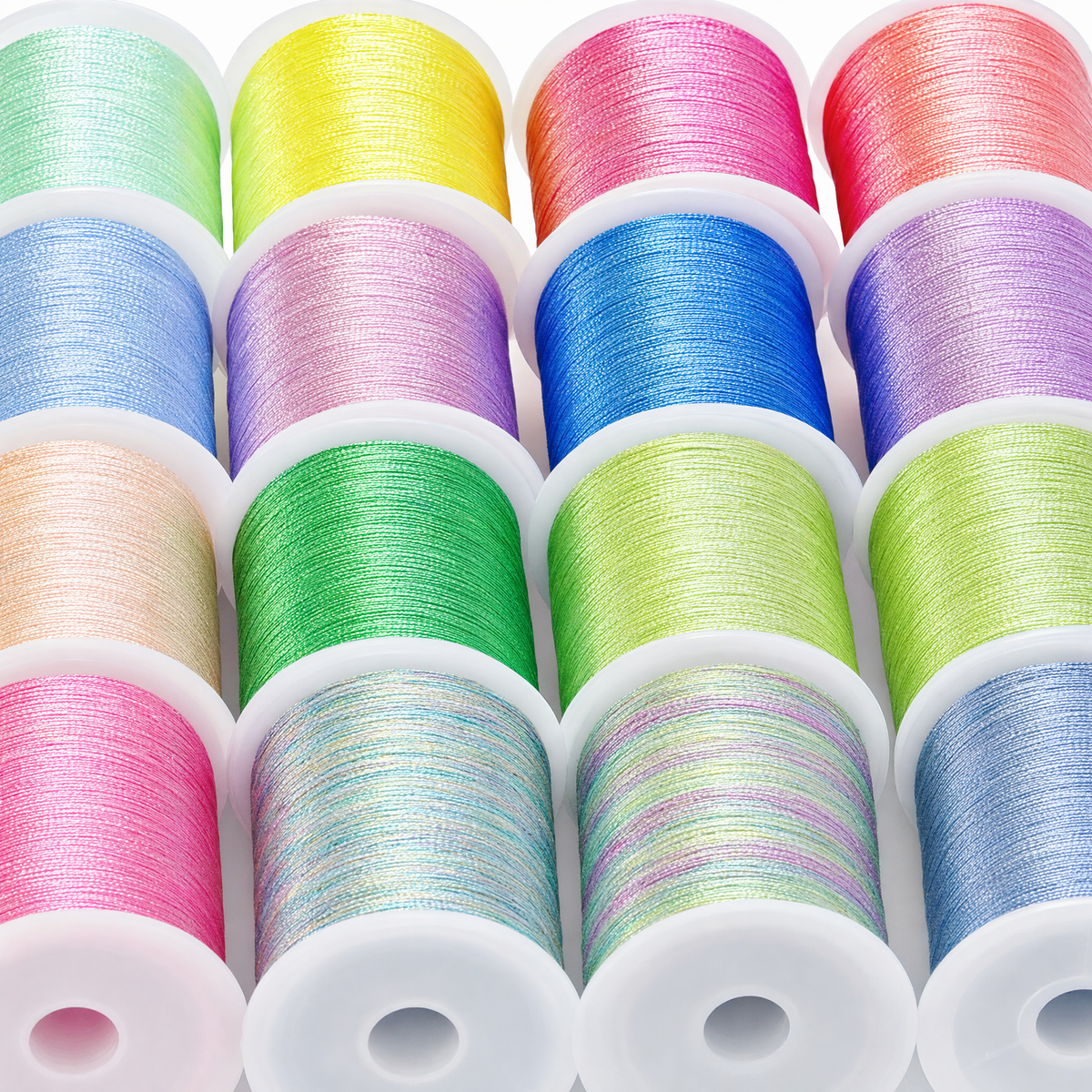 Shimmering Jewelry Cord & Bead Thread for Bracelet Making – 15 Colors