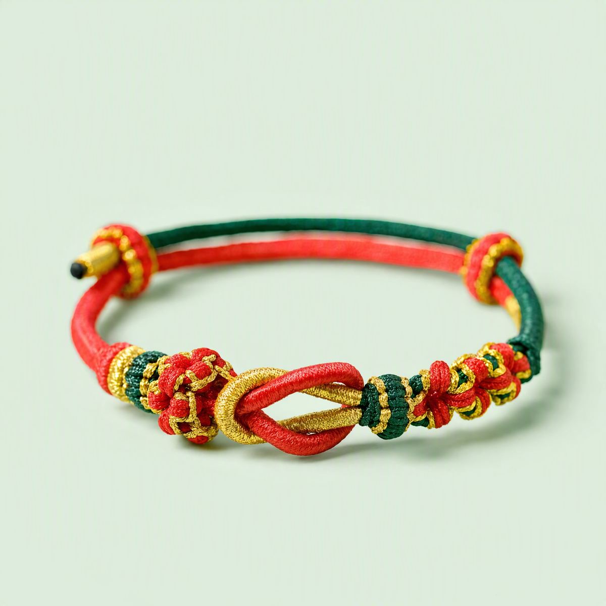 DIY Couple Woven Bracelet – Adjustable Peach Blossom String Bracelet for Custom Beads