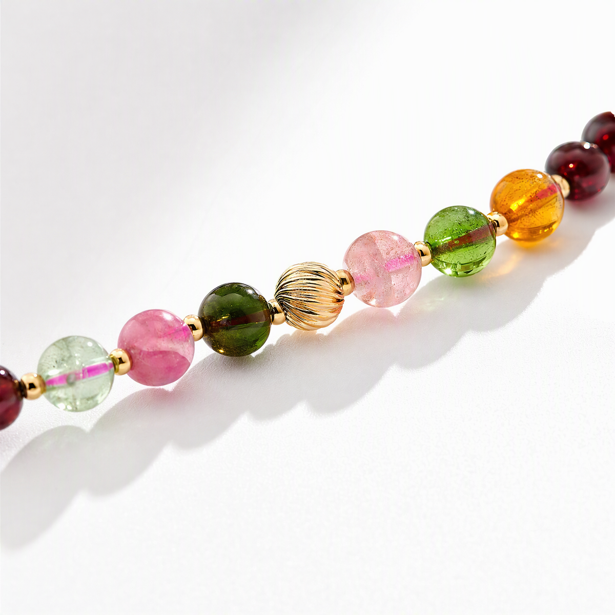Garnet & Tourmaline Layered Bracelet – January Birthstone Jewelry
