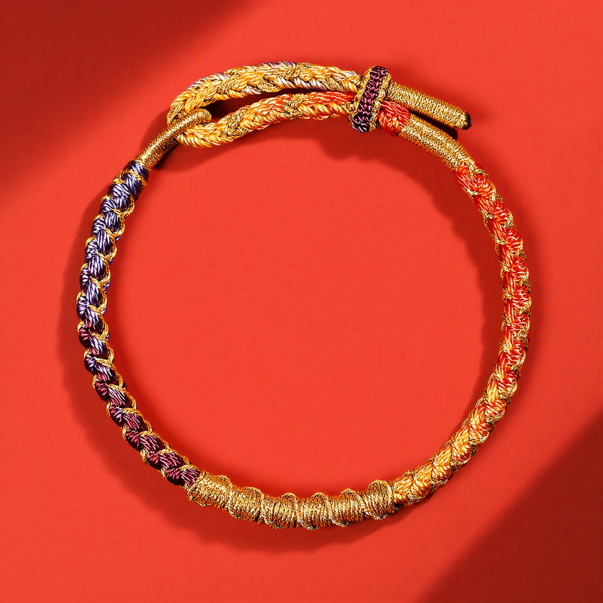 Adjustable Woven Wish Bracelet – Handmade Good Luck Gift