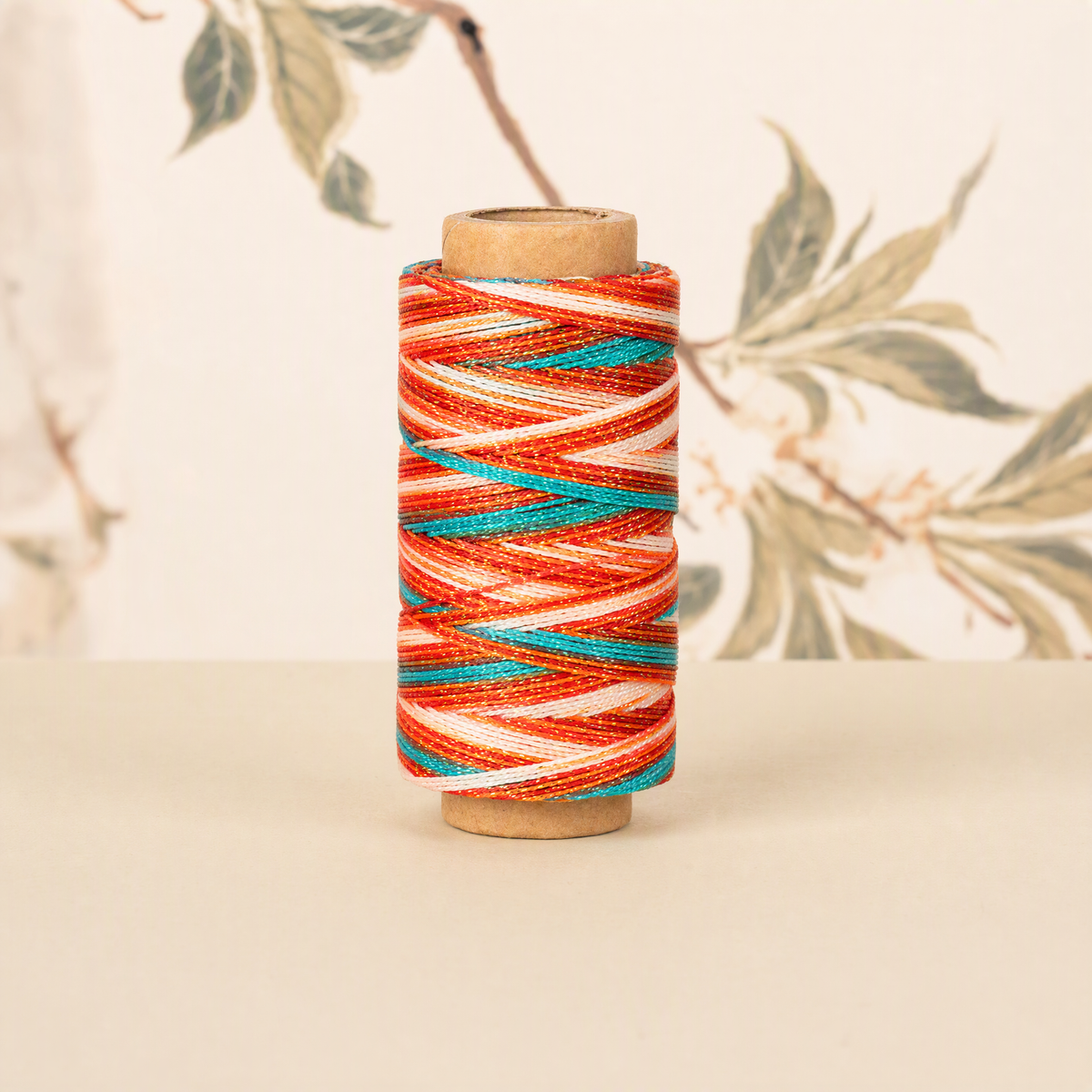 100m 6-Ply Waxed Cord for Bracelet Making – 0.5mm Starry Multicolor Thread