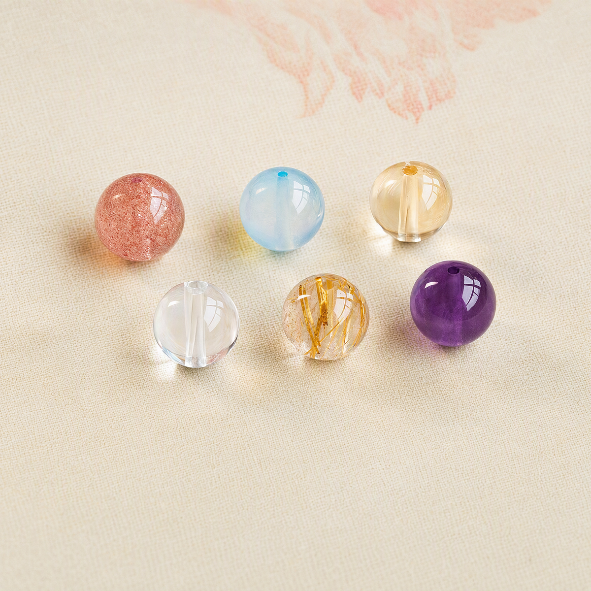 Natural Crystal Loose Beads for DIY Jewelry Making – 6 Gemstone Options