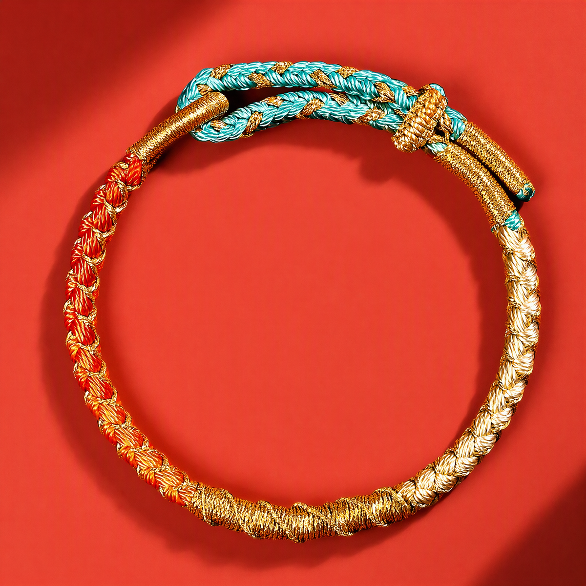 Adjustable Woven Wish Bracelet – Handmade Good Luck Gift
