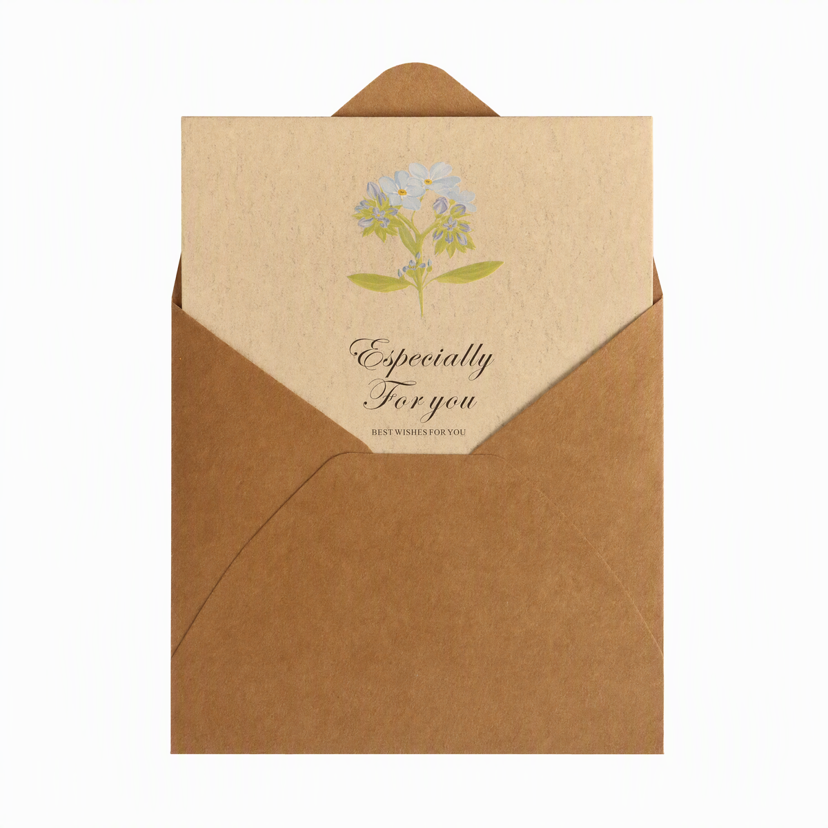 Vintage Greeting Cards with Kraft Envelopes & Gold Foil Seals – 6 Designs