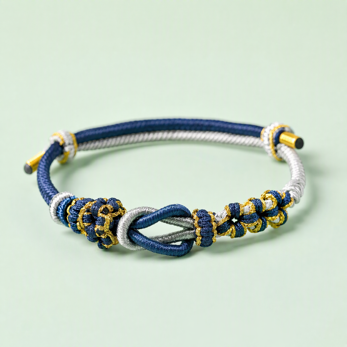 DIY Couple Woven Bracelet – Adjustable Peach Blossom String Bracelet for Custom Beads
