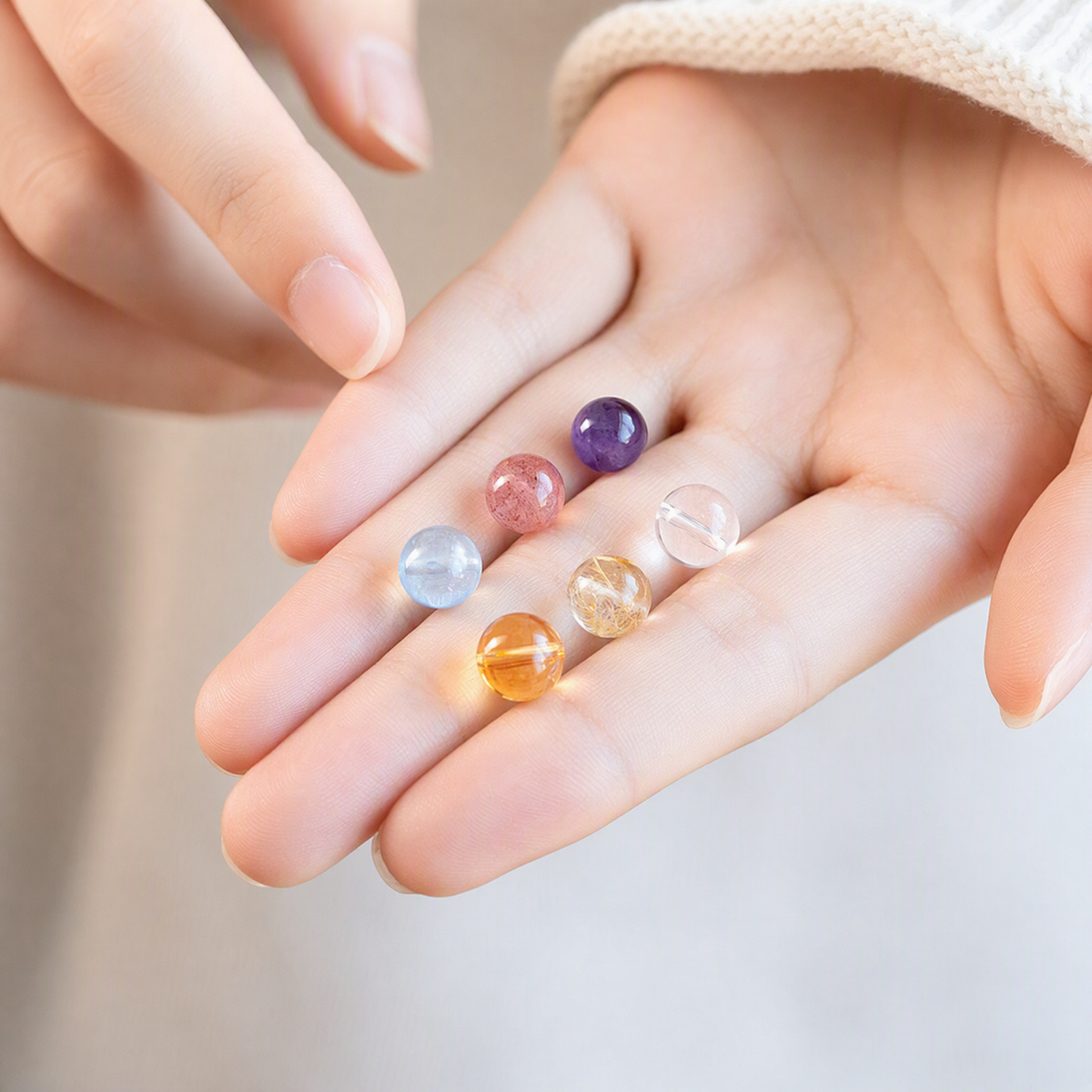 Natural Crystal Loose Beads for DIY Jewelry Making – 6 Gemstone Options