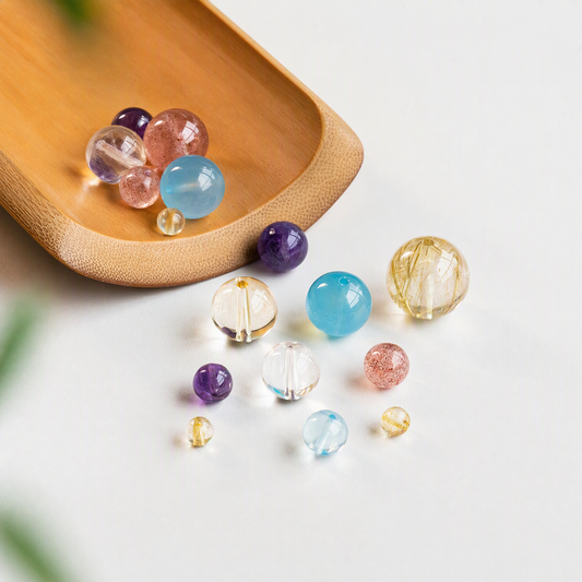 Natural Crystal Loose Beads for DIY Jewelry Making – 6 Gemstone Options