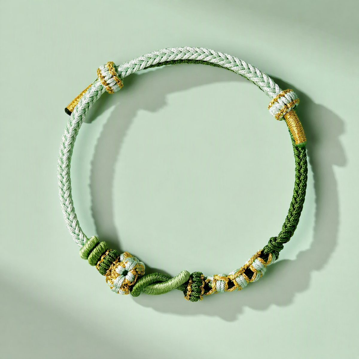 DIY Couple Woven Bracelet – Adjustable Peach Blossom String Bracelet for Custom Beads