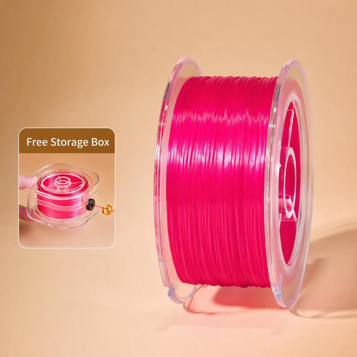 0.6mm Elastic Beading Cord for DIY Bracelets with Storage Box