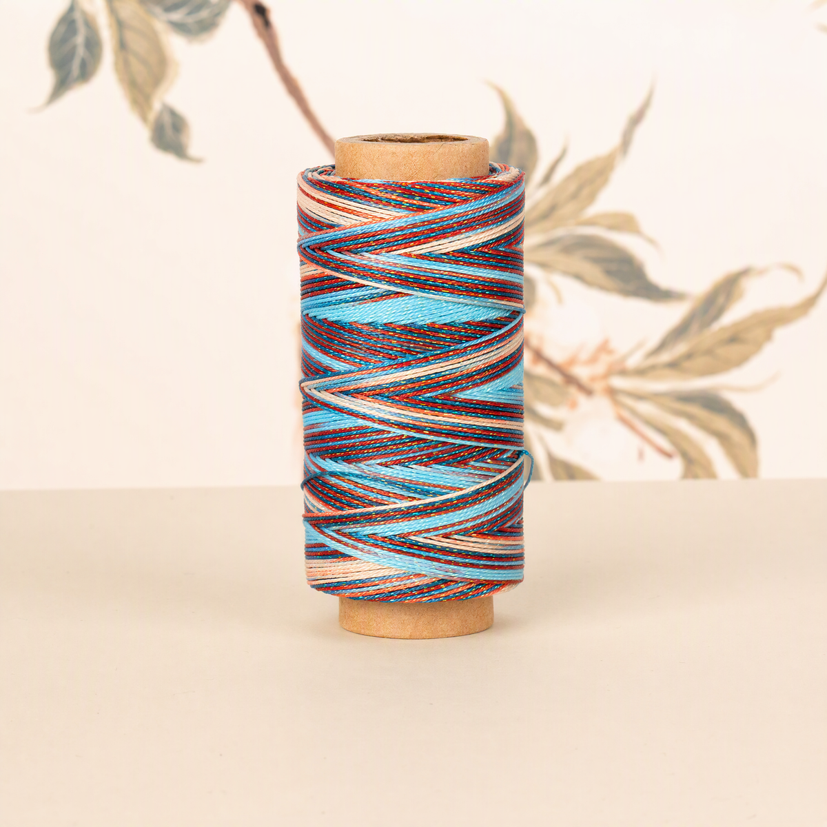 100m 6-Ply Waxed Cord for Bracelet Making – 0.5mm Starry Multicolor Thread