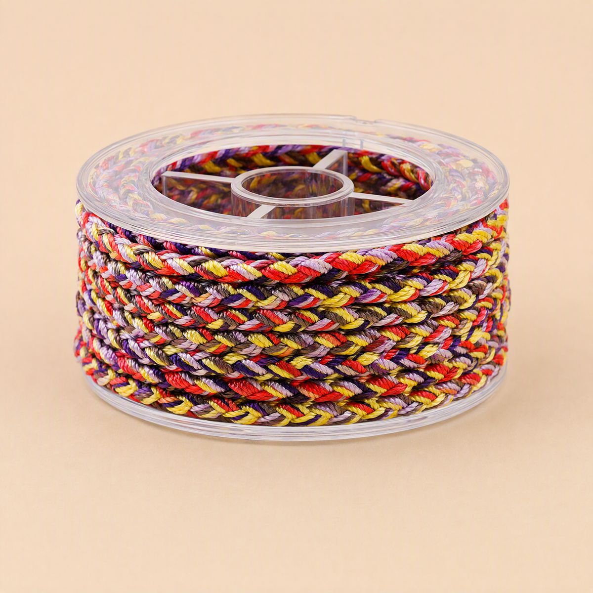 4mm Dragon Scale Nylon Jewelry Cord – 12-Ply Multicolor Thread for DIY