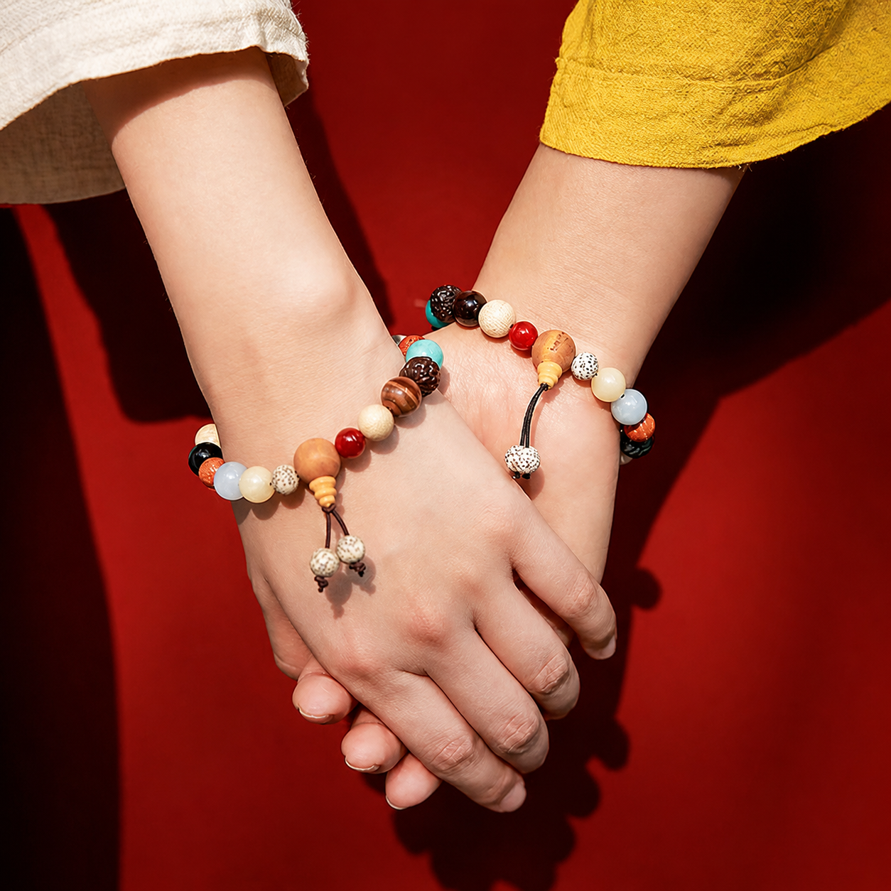 Vintage Zen Natural Seed & Crystal Bracelet | Healing Prayer Beaded Bracelet