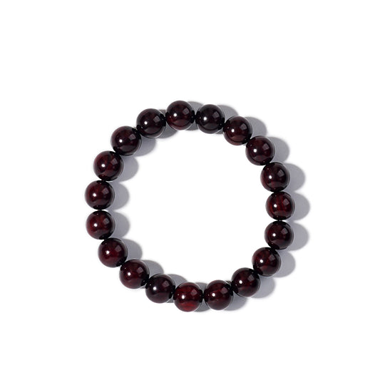 Natural Small Leaf Red Sandalwood Buddhist Prayer Beads Unisex Calming Healing Bracelet Present